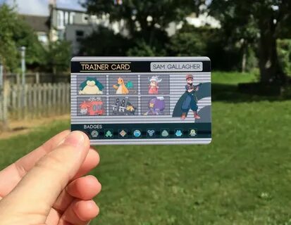 Custom Pokemon Trainer Id Want Pokemon Trainer Card Intended