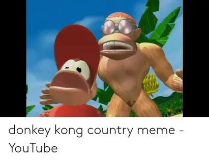 Donkey Kong Country Meme - YouTube Donkey Meme on ME.ME