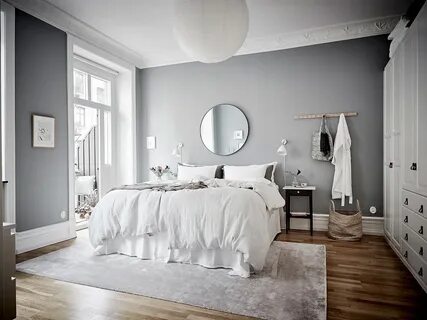 Dormitorio fresco y acogedor en grises delikatissen