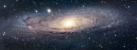 Milky way digital wallpaper, Andromeda, spiral galaxy, galax