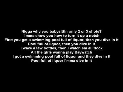 Kendrick Lamar - Swimming Pools (Drank) Lyrics Kendrick lama