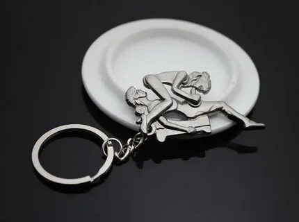 New Hot Shinning Mens Womens Moveable Make Love Key Chain Se