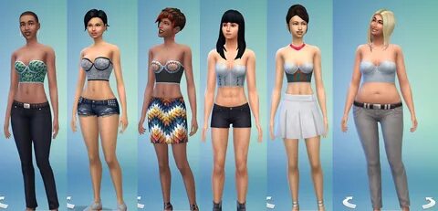 7 Corset Tops for Females by KiwiSims4