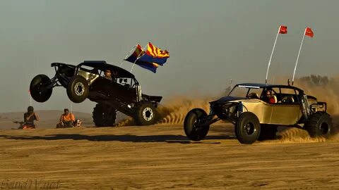 Offroad sand rails, quads, and motorcycles at the Glamis dra