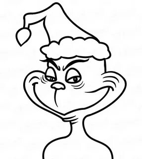 Grinch Drawing Outline - Floss Papers