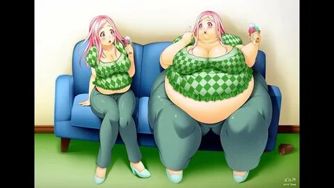 60 Beautiful Anime Girl's Weight Gain Sequences part 19 (18+