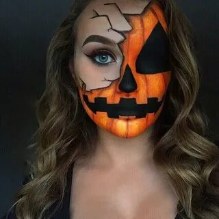 🌹 Ꮲɪɴᴛᴇʀᴇsᴛ @sɴᴇᴀᴋᴇʀ ʙᴀᴇ in 2019 Halloween pumpkin makeup, C