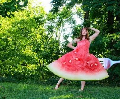 Charming Watermelon Dress Trend Has People "Wearing" a Slice