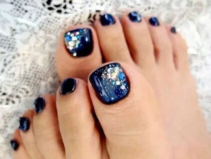 Royal Blue Toe Nails For Prom - Фото база