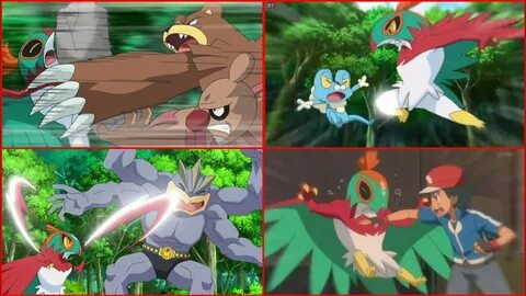 Hawlucha All Fighting Scenes (AMV). Ash Catches Hawlucha Ful