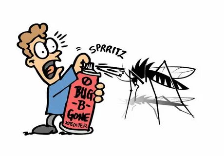 cartoon mosquito spray png - Clip Art Library