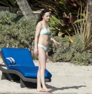 Dakota Johnson in a pale blue bikini 2017 -04 GotCeleb