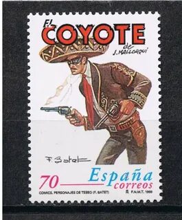 Stamp: Edifil 3646 Comics. Personajes de tebeo " El Coyote "