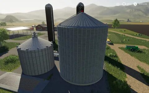 FS19 Placeable large grain bin extension v1.0 - FS 19 & 22 U