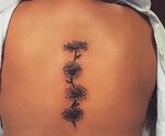 Down length of spine in 2020 Tattoos for women flowers, Flow