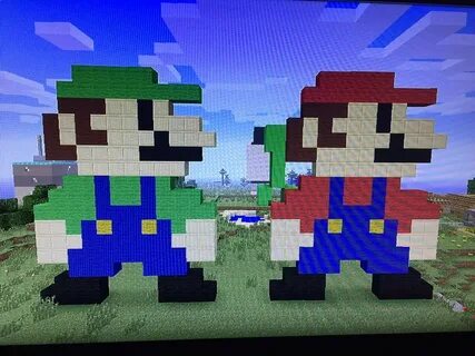 Minecraft Pixel Art Mario Amino