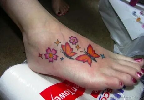 90 Cute Butterfly Tattoos On Foot