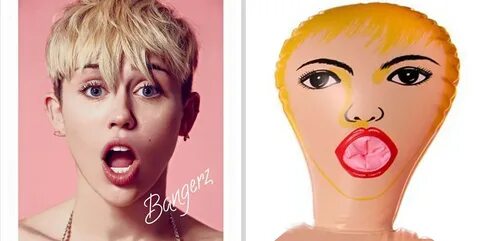 Is Miley Cyrus’s Bangerz cover modeled off of a Blowup doll?