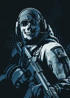 Ghost Call of Duty Illustration Call of duty ghosts, Call of