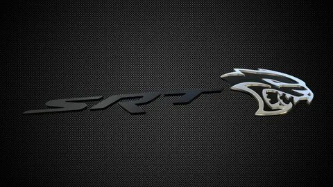 dodge challenger srt logo 3D Моделі in Запчастини 3DExport