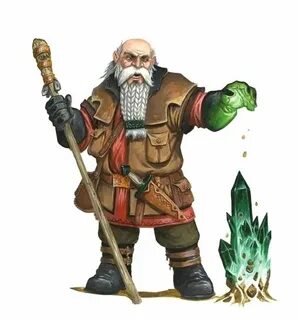 Male Dwarf Wizard - Pathfinder PFRPG DND D&D d20 fantasy Fan