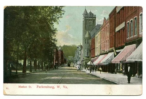 Downtown Market Street in 1908 #Historical Parkersburg, WV P