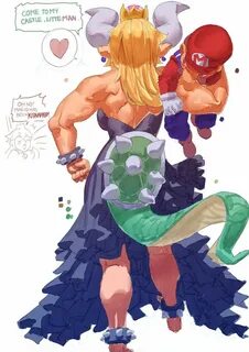 Bowsette doodle 01 colored Super mario art, Mario comics, Su