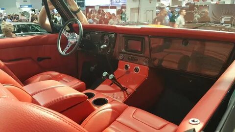 SEMA Show 2017 first gen K5 Blazer custom red interior #SEMA