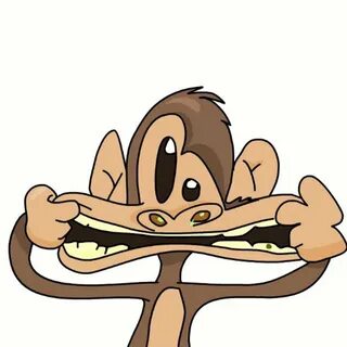 Funny Cartoon Monkey Pulling A Face free image download