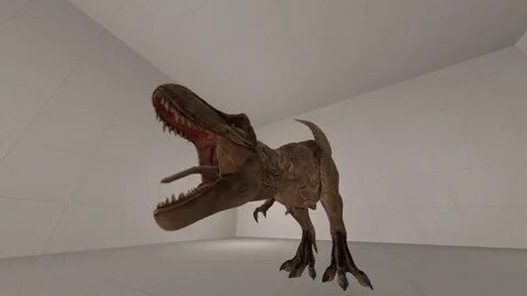 A powerful T rex roar! - YouTube