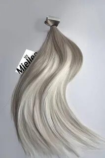 The MEDIUM ASH BLONDE BALAYAGE is blend of wheat blonde root