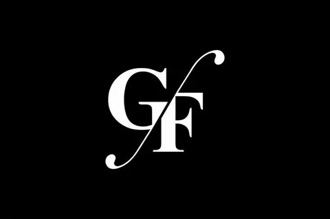 GF Monogram Logo Design By Vectorseller TheHungryJPEG.com #L