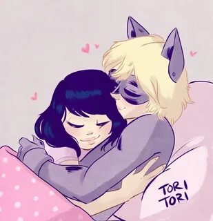 imagenes marichat de miraculous ladybug - dormir juntos Mira