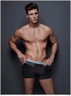 Edward Wilding Models Underwear for Simons