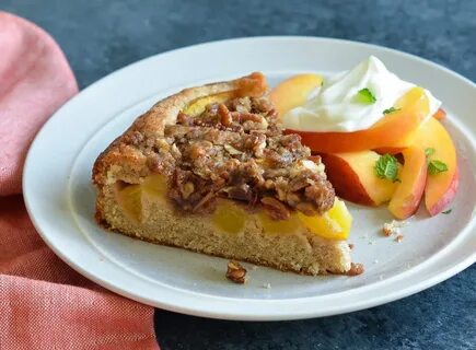 Fresh Peach Cake with Pecan Streusel - Once Upon a Chef