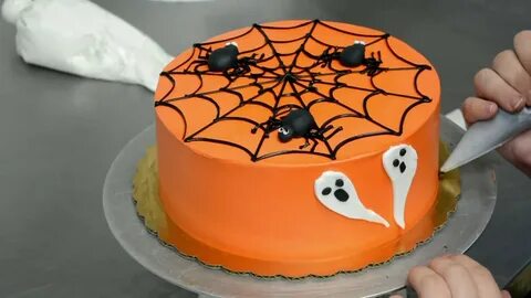 Simply And Easy Halloween Cake Decorating Tutorial - YouTube