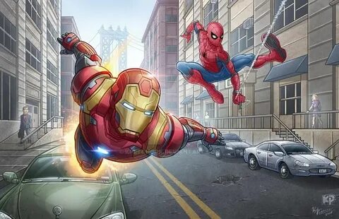 Iron Man And Spidey by kpetchock on DeviantArt Marvel iron m