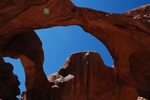 Arches of orange rocks in Arches National Park free image do