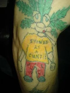 weed man tattoo