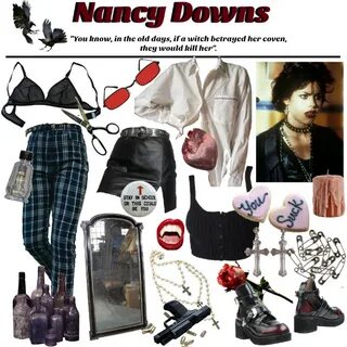 nancy downs, the craft moodboard Movie inspired outfits