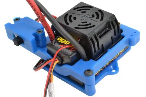 Blue RPM 73275 ESC Cage for The Castle Sidewinder 3 and SCT 