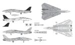 Grumman F-14 Tomcat Blueprint - Download free blueprint for 