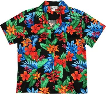 Tropical Flowers Women Hawaiian Shirt