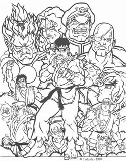 Street Fighter Coloring Pages at GetDrawings Free download