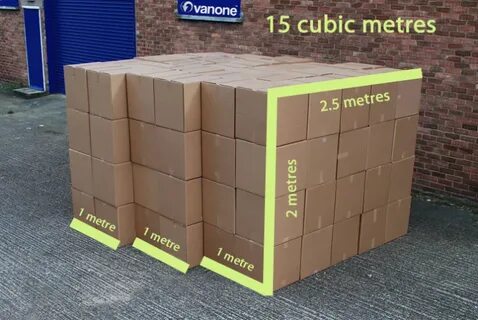 See how much stuff you can fit into a 15 cubic metres van