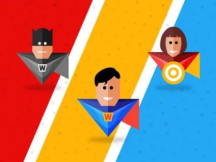 Designers are Superheroes Free superhero sketch app icons by