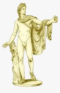 Transparent Marble Clipart - Apollo Roman God Drawing, HD Pn