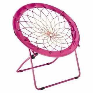Bungee Chair Pink with Black Bungee chair, Retro dining chai