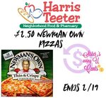 $2.50 Newman's Own Pizzas At Harris Teeter!