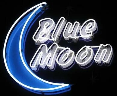Blue Moon Letreiro neon, Luzes e Neon